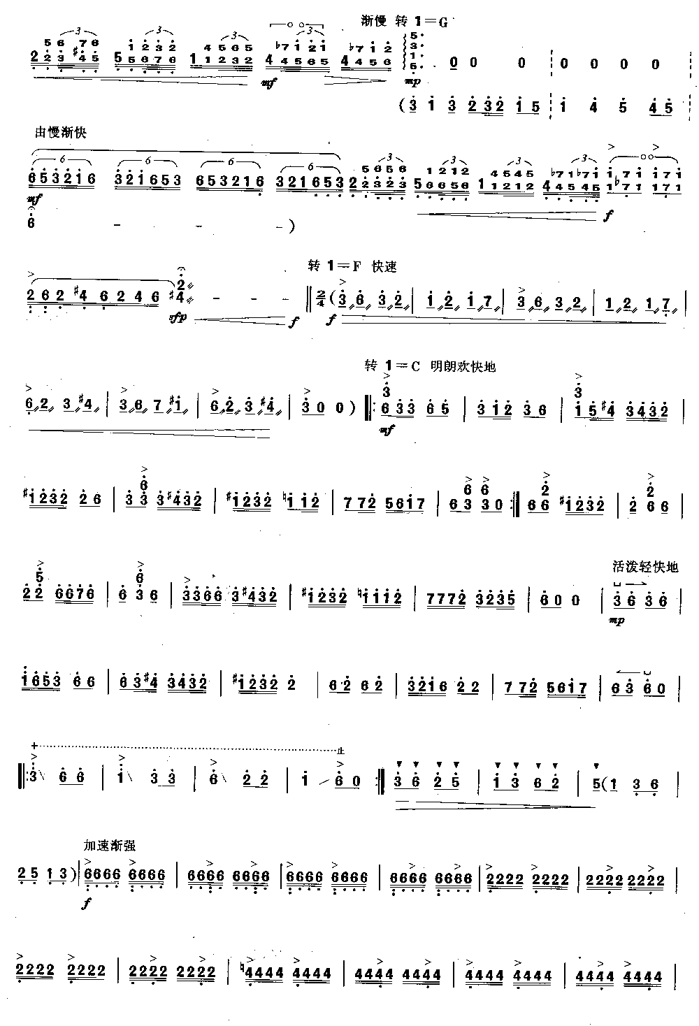 忆事曲 [简谱版]（独奏共5张）其它曲谱（图3）