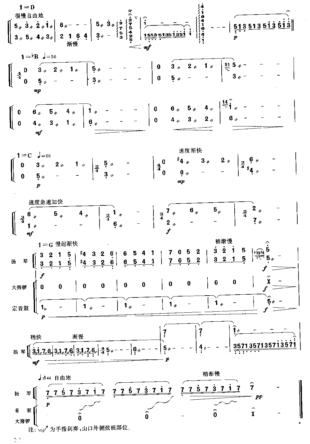 思 [简谱版]（独奏共4张）其它曲谱（图4）