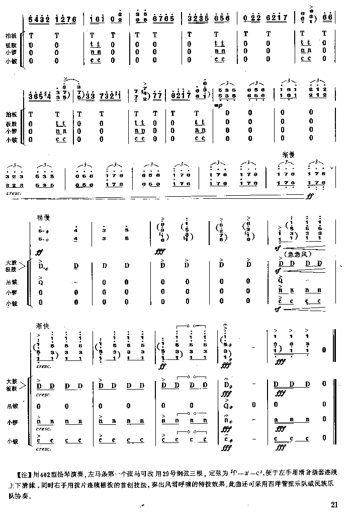 林冲夜奔 [简谱版]（独奏共10张）其它曲谱（图10）
