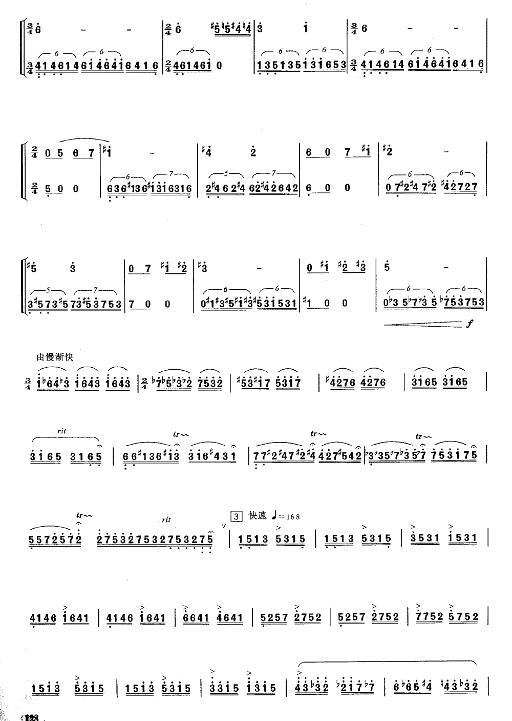 海燕 [简谱版]（独奏共6张）其它曲谱（图4）