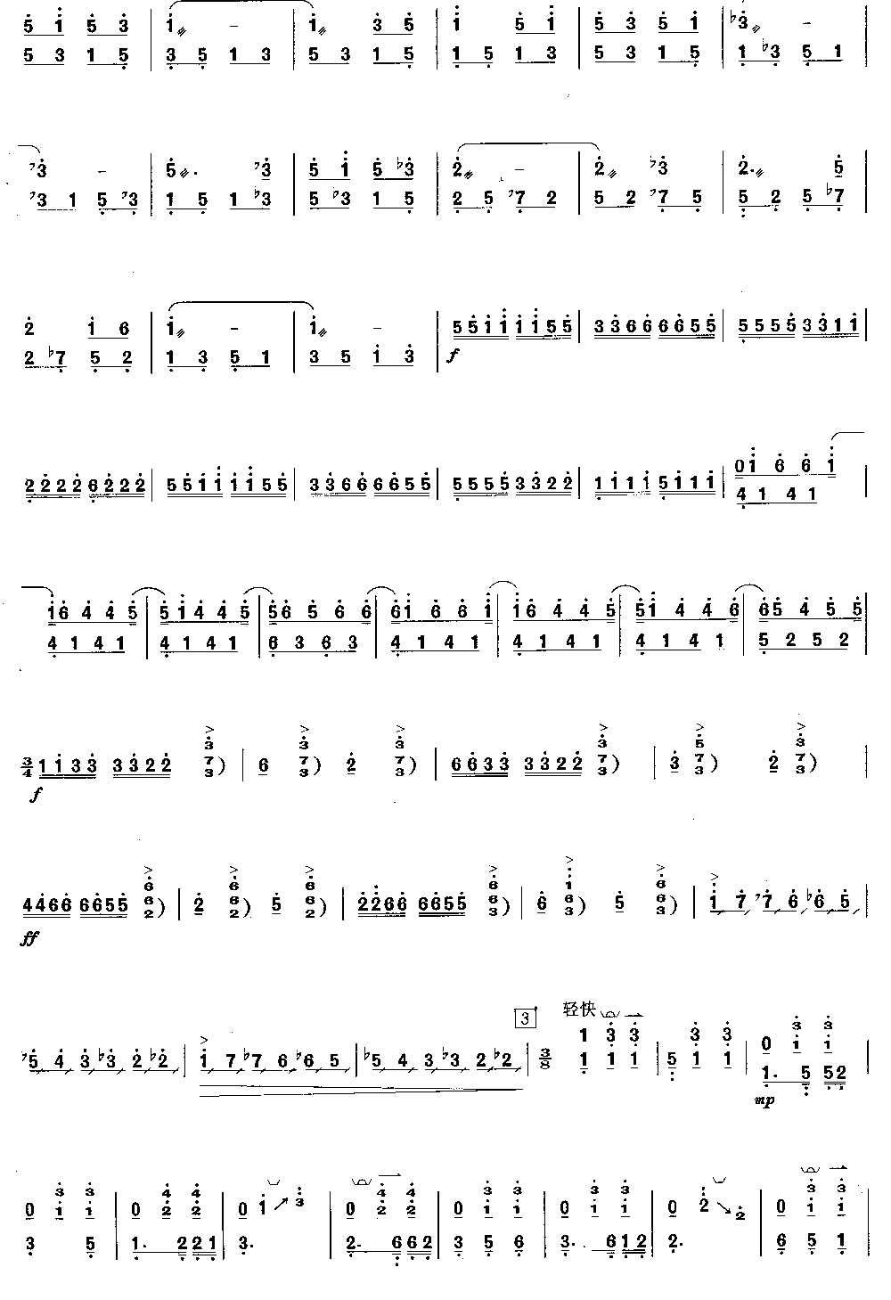 竹林涌翠 [简谱版]（独奏共6张）其它曲谱（图3）