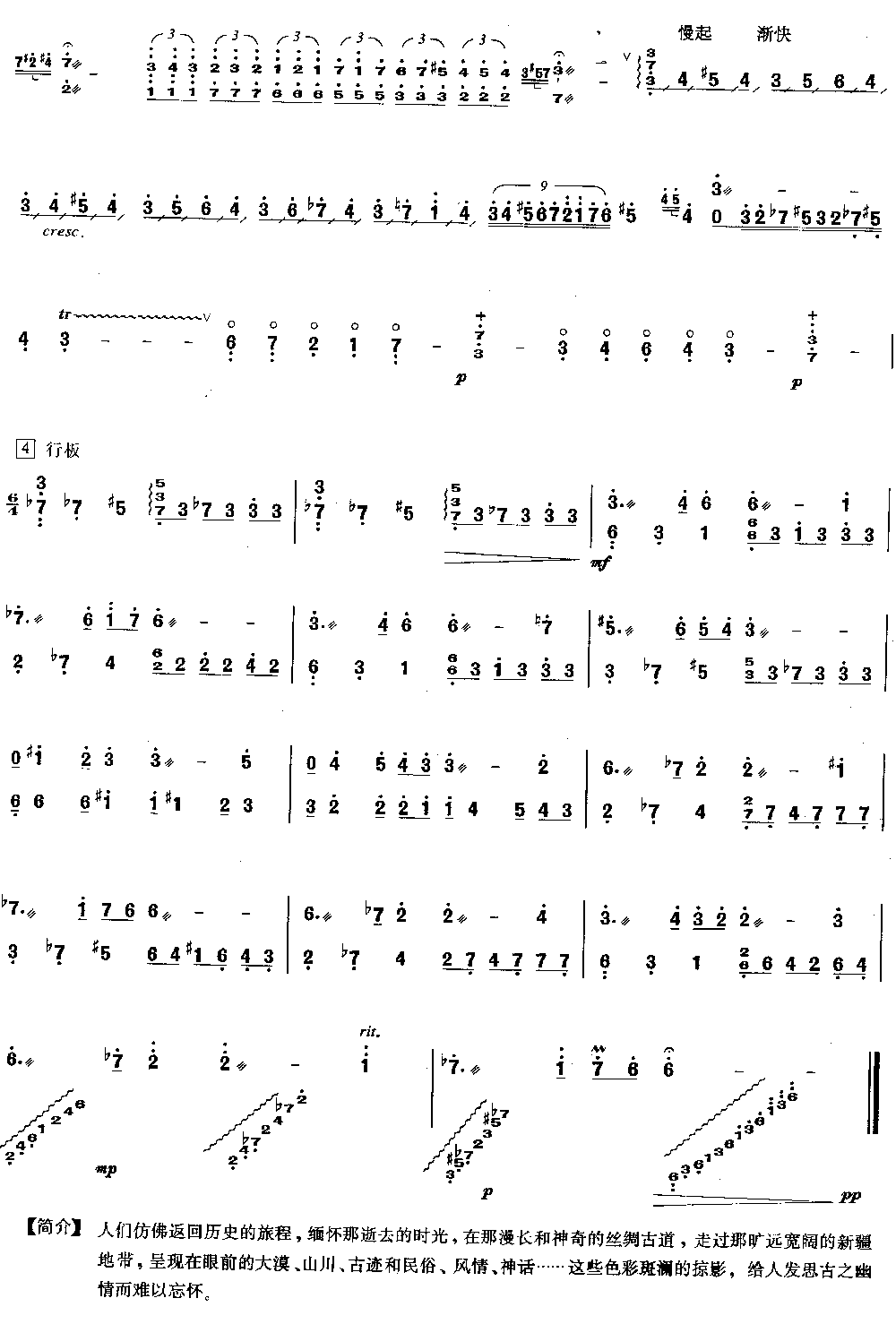 丝路掠影 [简谱版]（独奏共4张）其它曲谱（图4）
