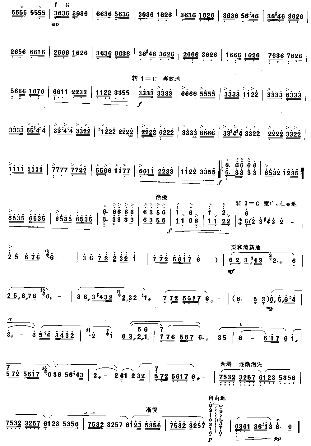 忆事曲 [简谱版]（独奏共5张）其它曲谱（图5）
