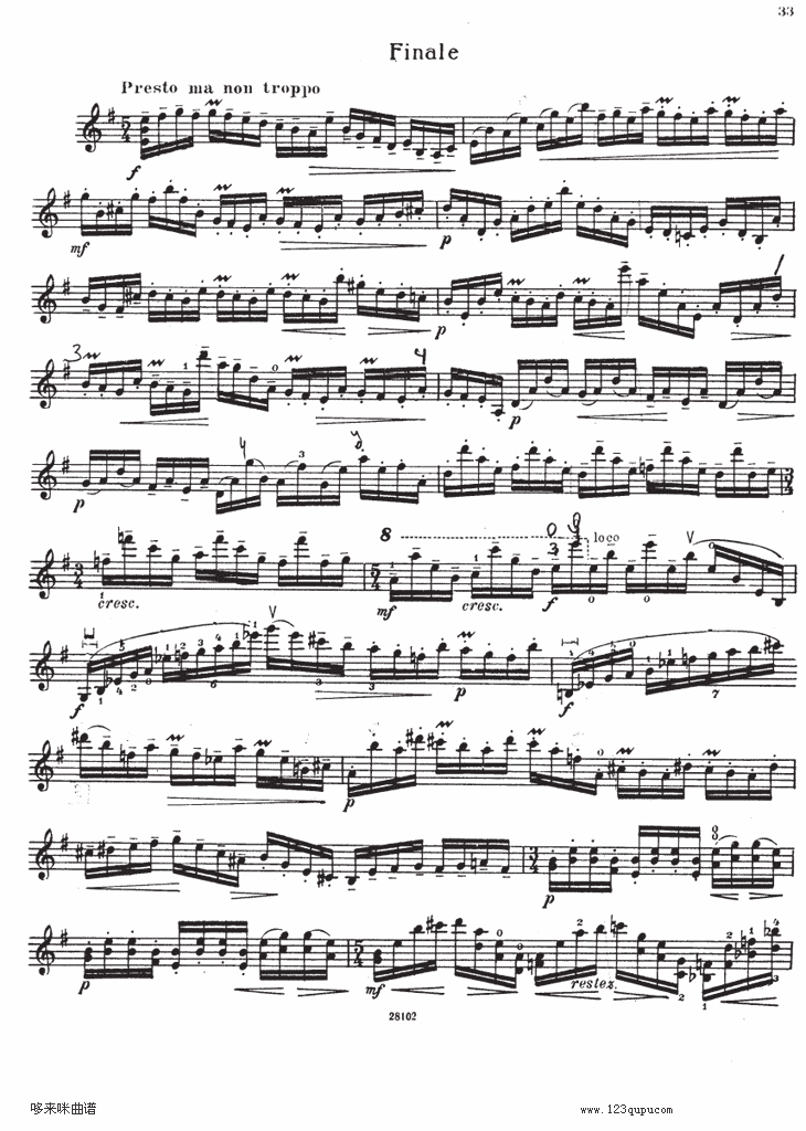 伊萨伊小提琴奏鸣曲（sonate No4）其它曲谱（图6）
