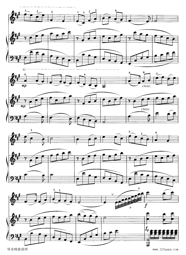 回归抒怀-小提琴独奏其它曲谱（图3）