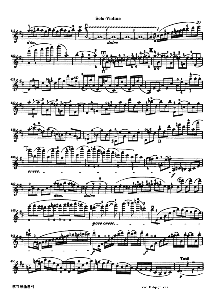 贝多芬小提琴协奏曲(konzert fur violine)其它曲谱（图9）