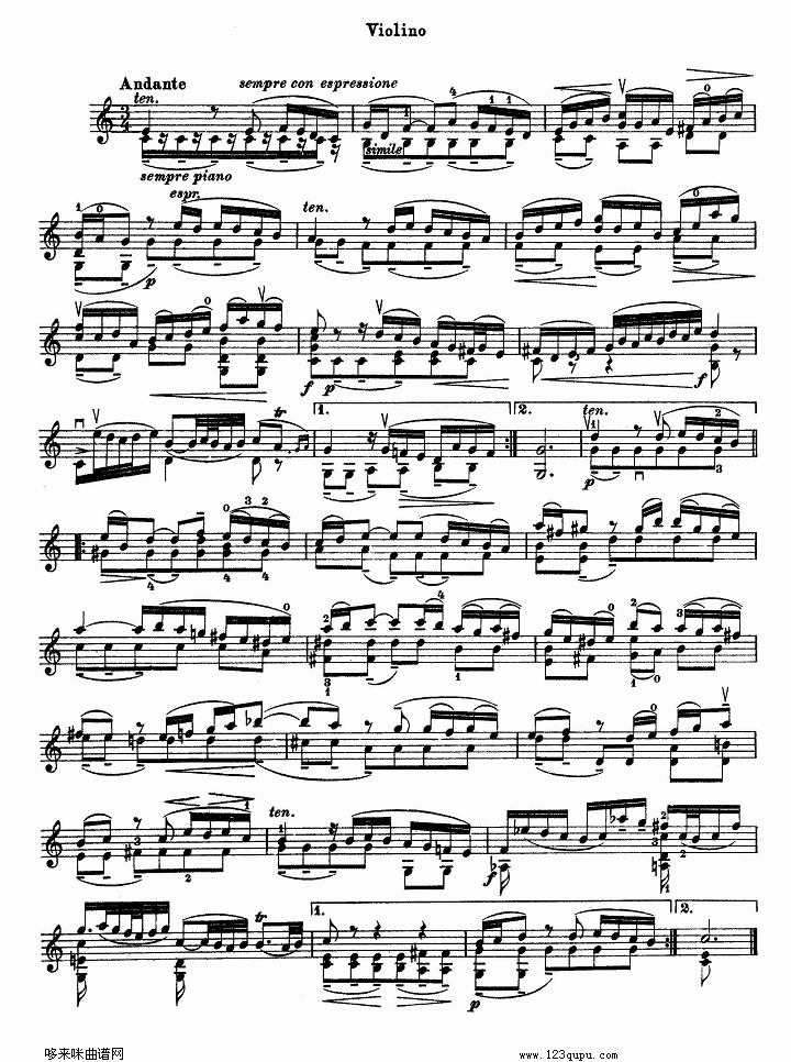 巴赫小提琴协奏曲2其它曲谱（图6）
