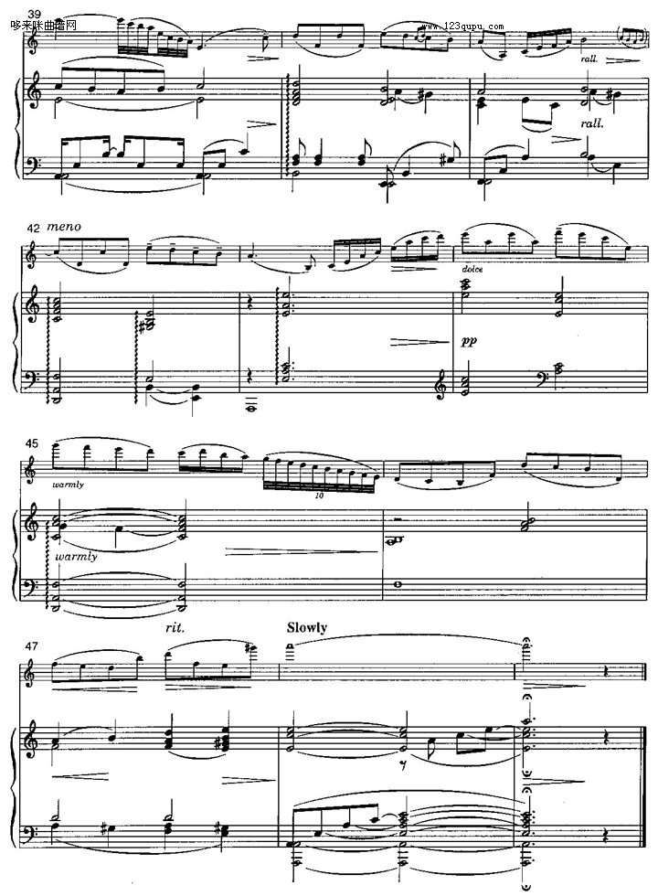 《辛德勒名单》主题曲其它曲谱（图5）