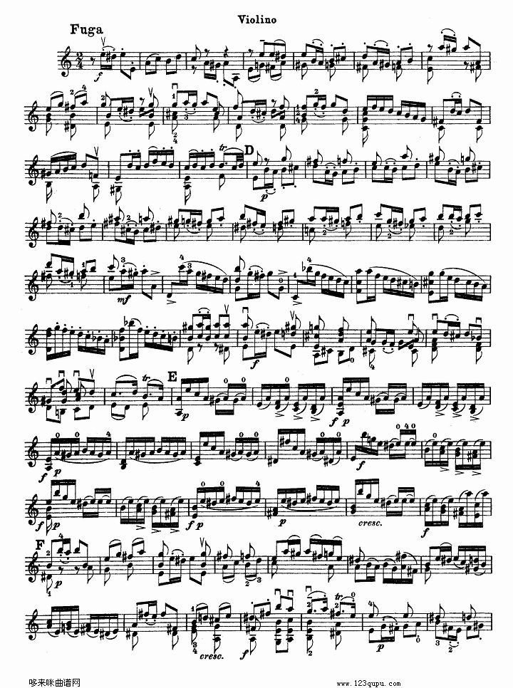 巴赫小提琴协奏曲2其它曲谱（图2）
