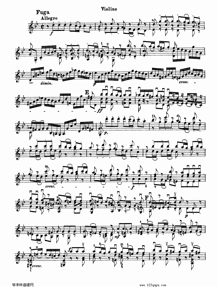 巴赫小提琴协奏曲1其它曲谱（图2）