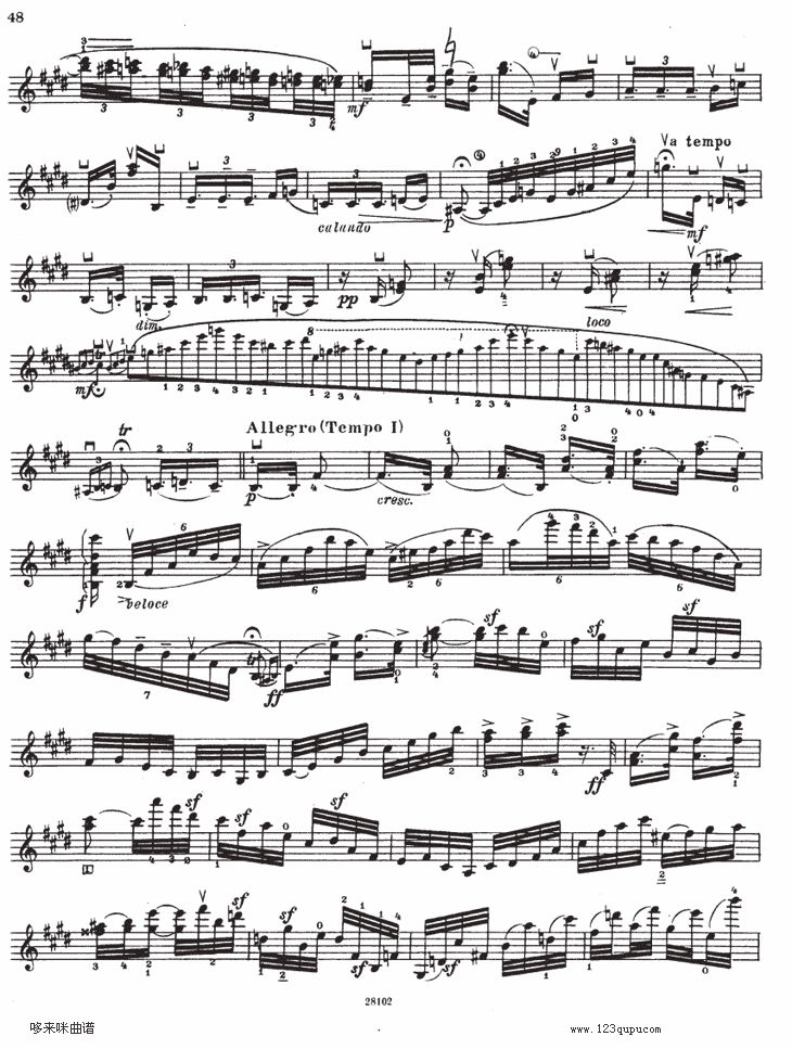 伊萨伊小提琴奏鸣曲（sonate No6）其它曲谱（图5）