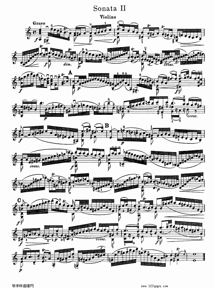巴赫小提琴协奏曲2其它曲谱（图1）