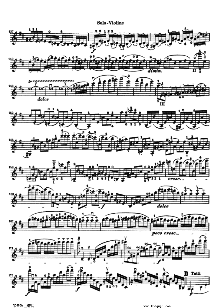 贝多芬小提琴协奏曲(konzert fur violine)其它曲谱（图3）
