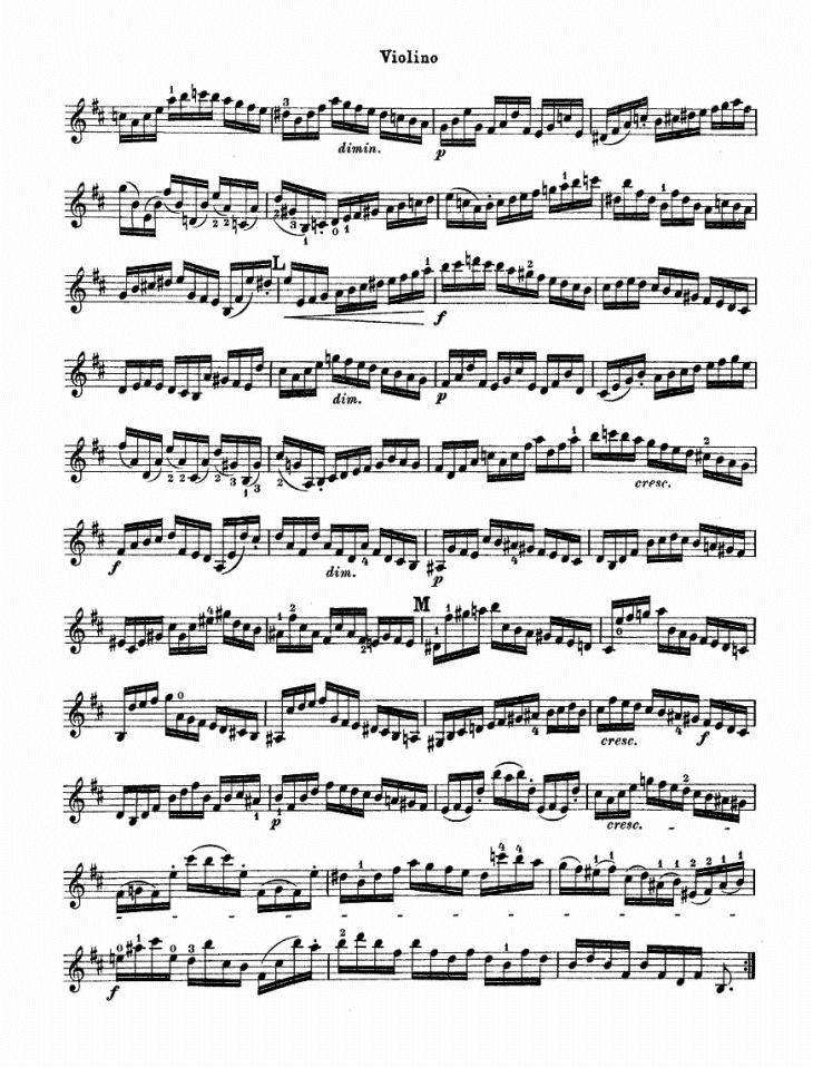 巴赫小提琴变奏曲1其它曲谱（图5）