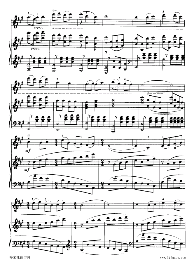 回归抒怀-小提琴独奏其它曲谱（图2）