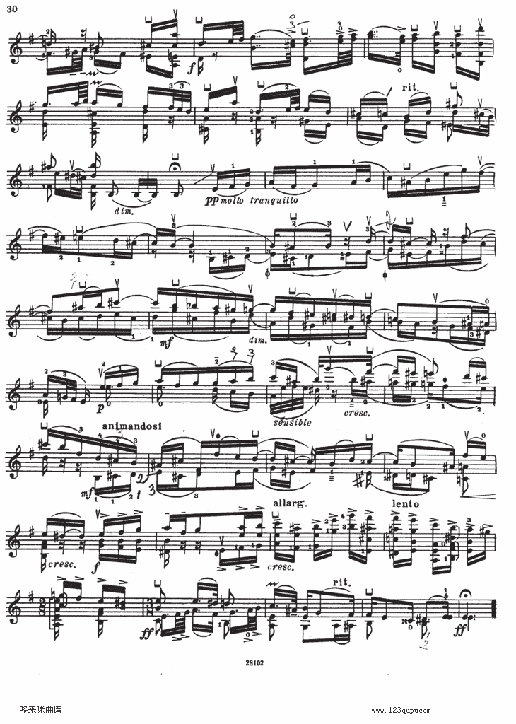 伊萨伊小提琴奏鸣曲（sonate No4）其它曲谱（图3）