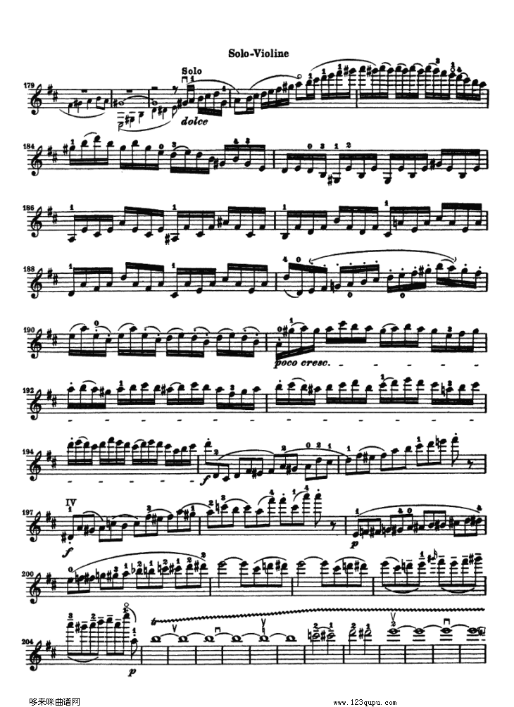 贝多芬小提琴协奏曲(konzert fur violine)其它曲谱（图4）