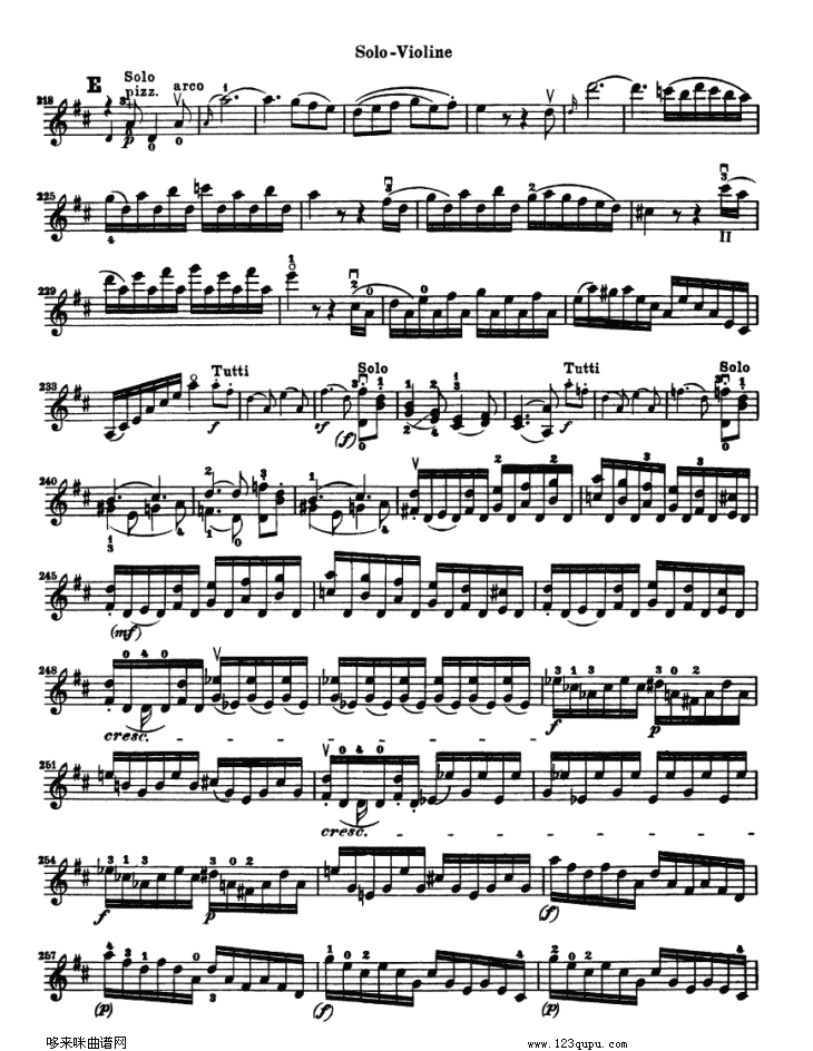 贝多芬小提琴协奏曲(konzert fur violine)其它曲谱（图18）