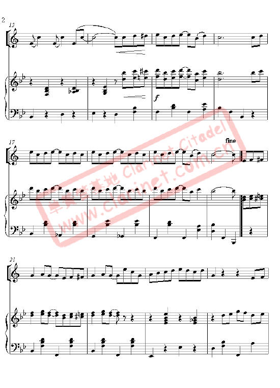 单簧管独奏：《表演者》其它曲谱（图2）