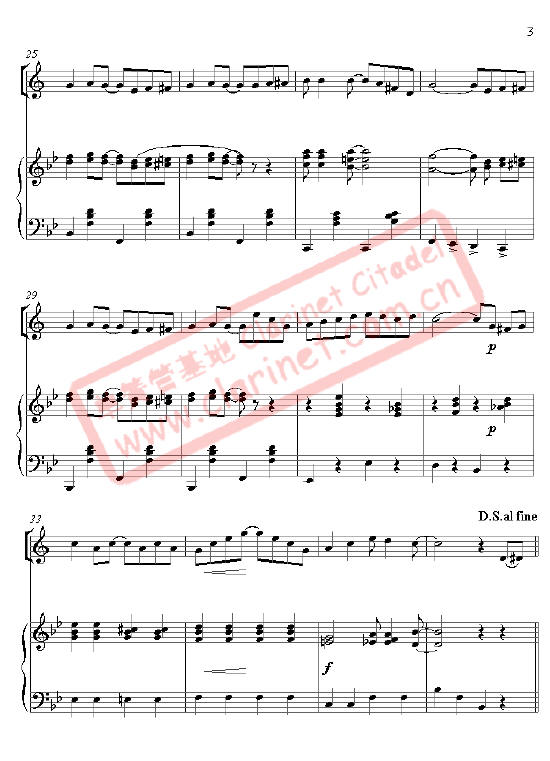 单簧管独奏：《表演者》其它曲谱（图3）