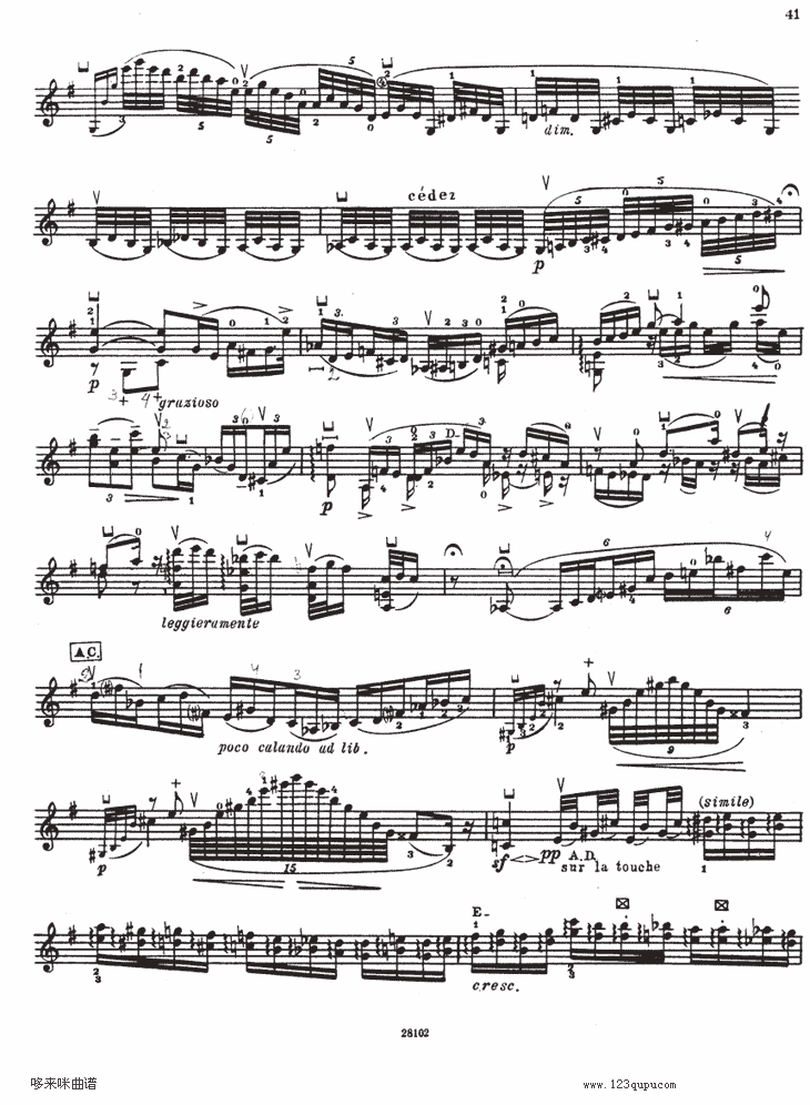 伊萨伊小提琴奏鸣曲（sonate No5）其它曲谱（图6）
