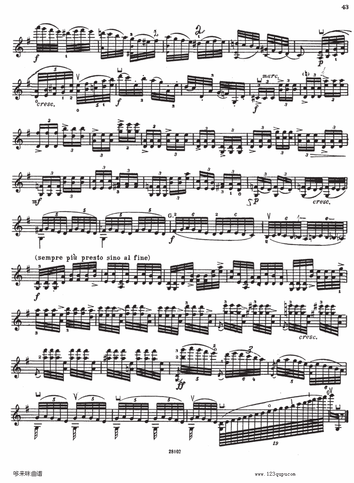 伊萨伊小提琴奏鸣曲（sonate No5）其它曲谱（图8）