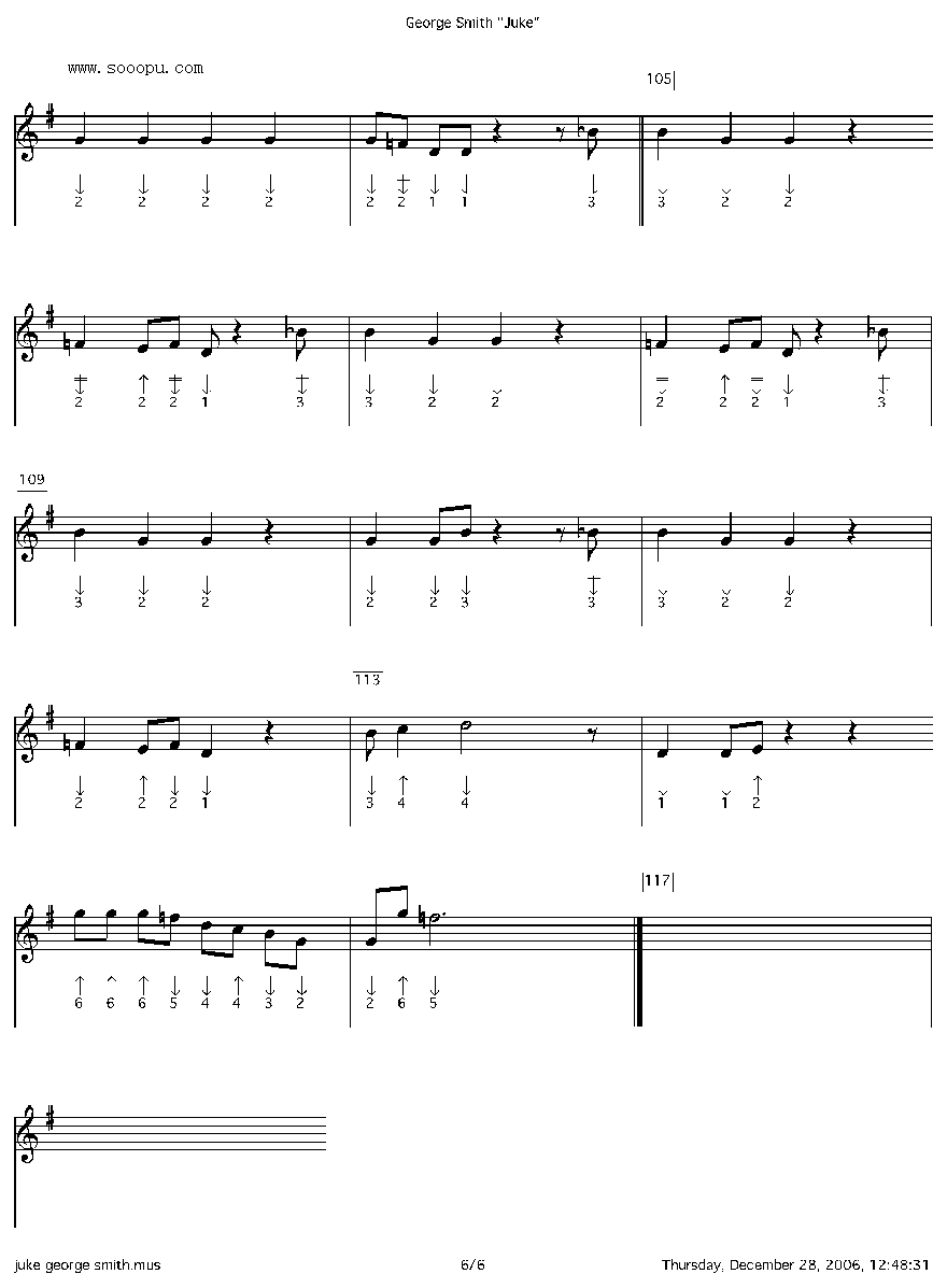 george smith juke 口琴谱其它曲谱（图6）