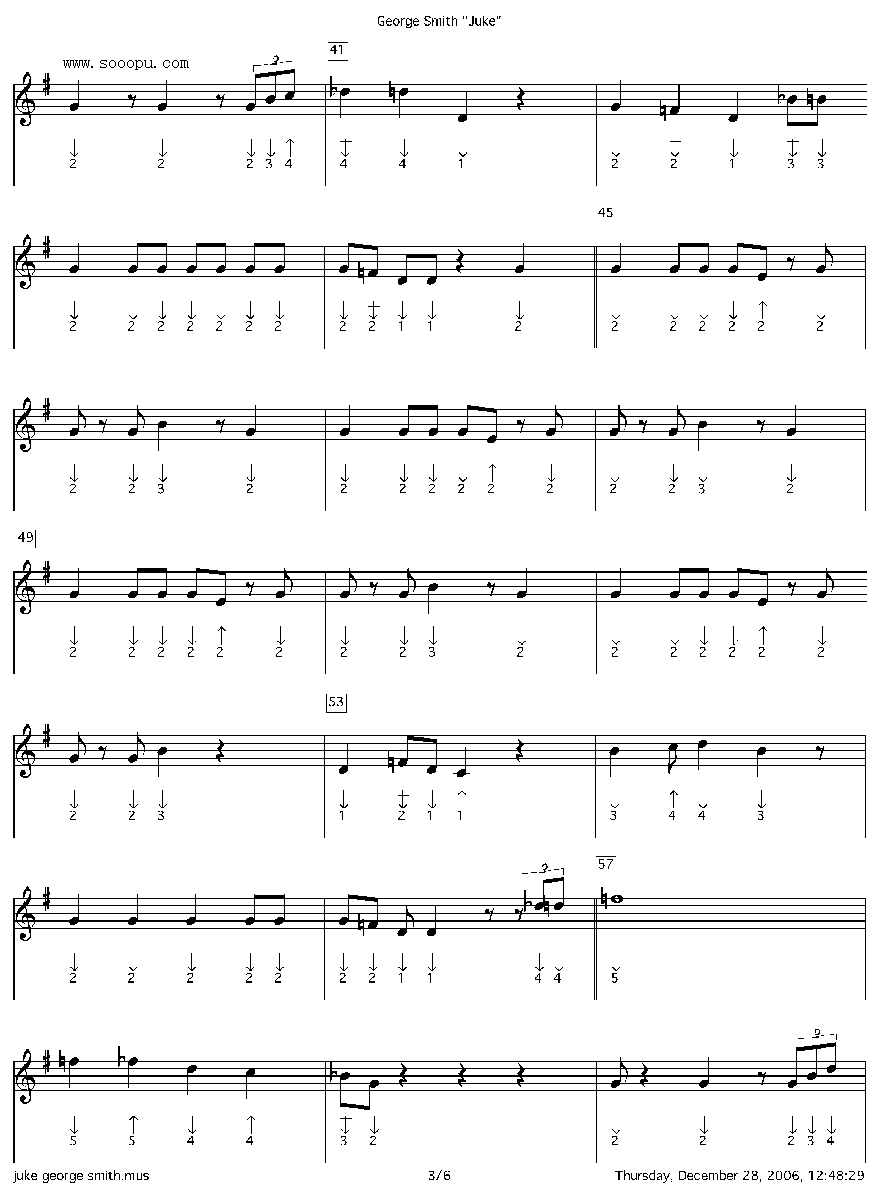 george smith juke 口琴谱其它曲谱（图3）