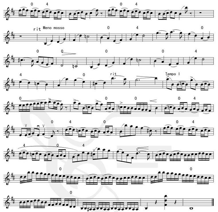 bB小调协奏曲-第三乐章（五线谱）其它曲谱（图2）