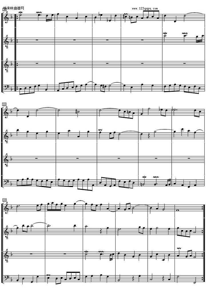 Goldberg Variationen BWV-988（合奏曲总谱加分谱）-巴赫其它曲谱（图2）