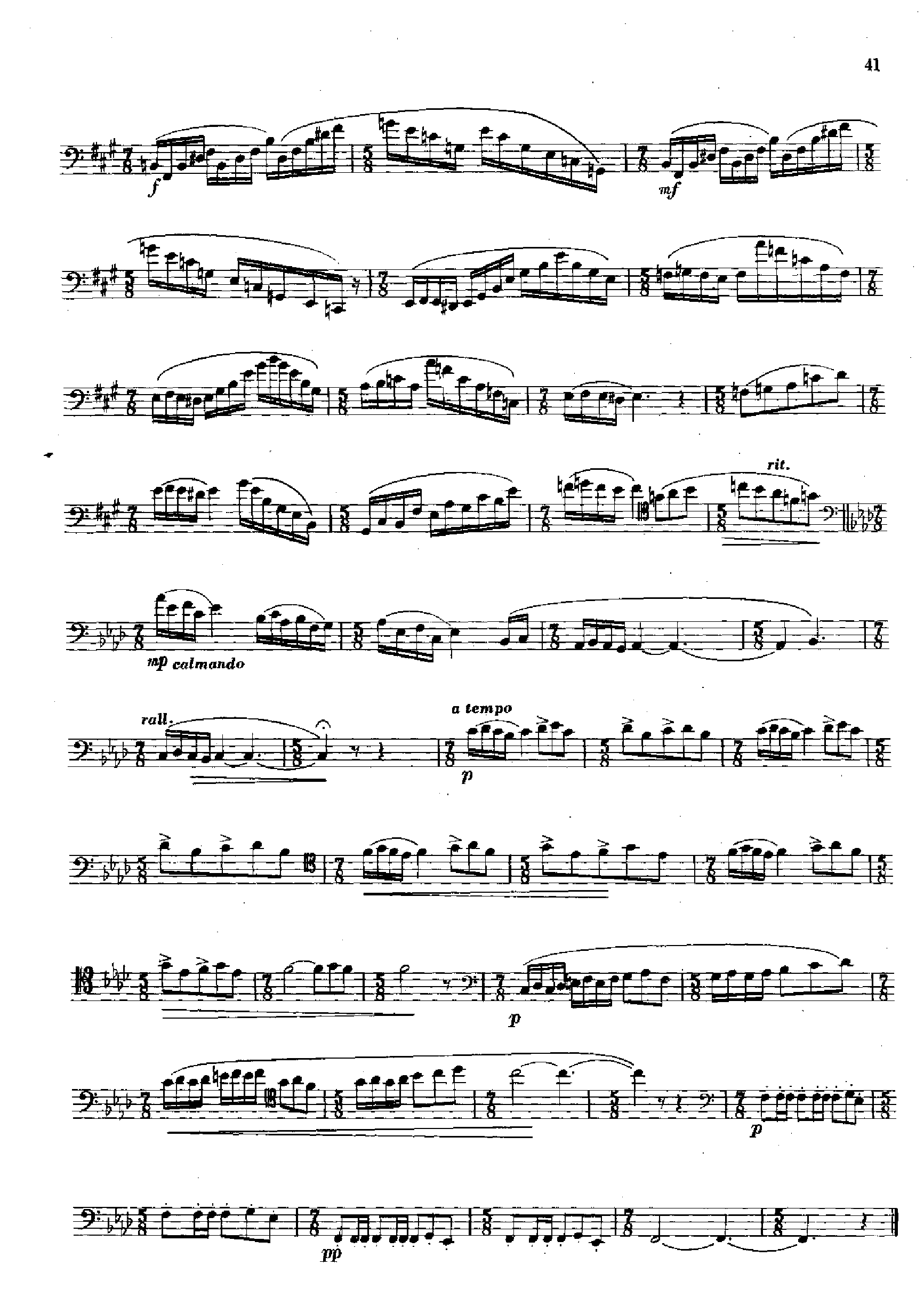 大管高级练习曲[节奏练习] 管乐类 大管其它曲谱（图14）