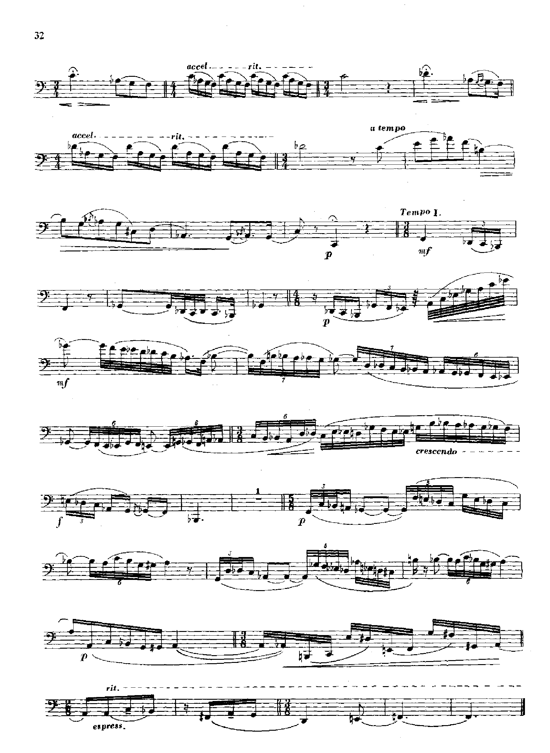 大管高级练习曲[节奏练习] 管乐类 大管其它曲谱（图5）