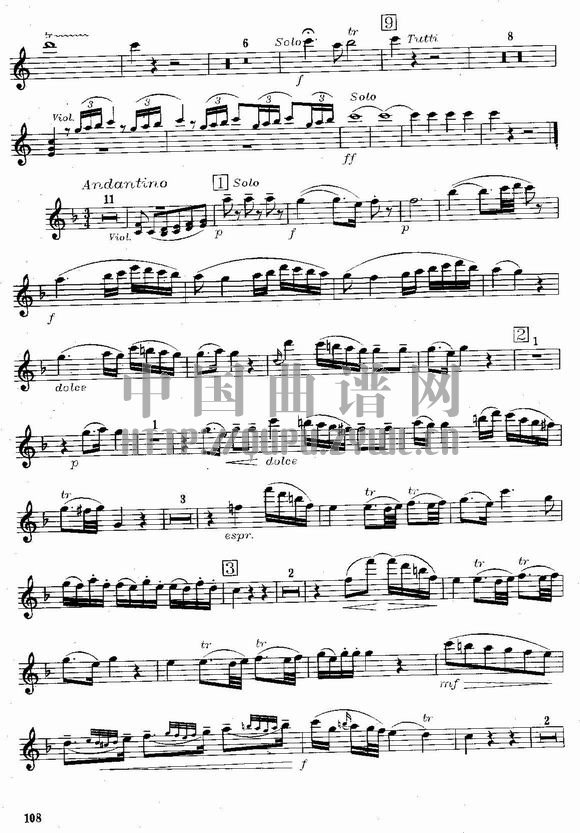 莫扎特C大调长笛协奏曲(Morzat C Major Concerto)其它曲谱（图4）