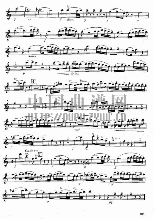 莫扎特C大调长笛协奏曲(Morzat C Major Concerto)其它曲谱（图5）