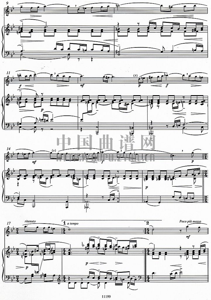 Vocalise by Rachmaninoff    （长笛独奏谱）其它曲谱（图2）