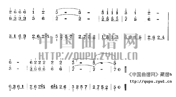 扬琴双音琴竹练习曲  (二)其它曲谱（图2）
