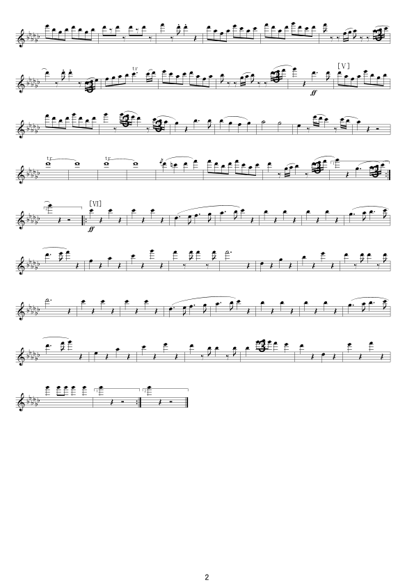 老朋友进行曲(短笛)军乐线谱其它曲谱（图2）