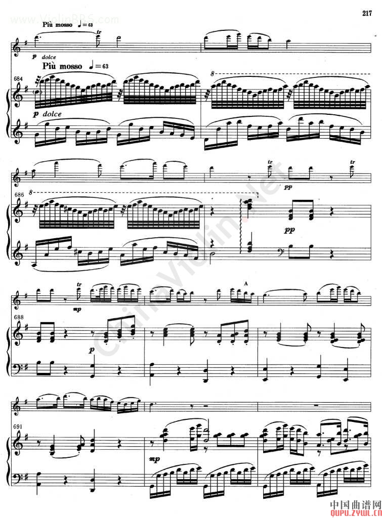 梁山泊与祝英台小提琴协奏曲 (第31页--36页 结束 )其它曲谱（图4）