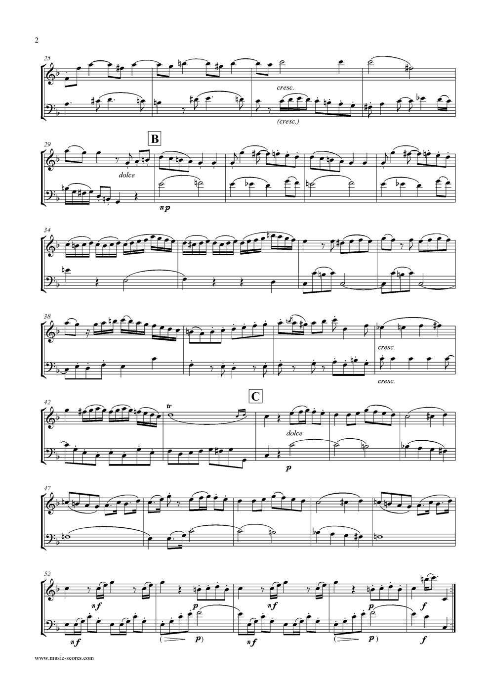 贝多芬：双簧管大管二重奏其它曲谱（图2）