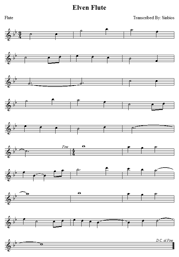 elven_flute其它曲谱（图1）
