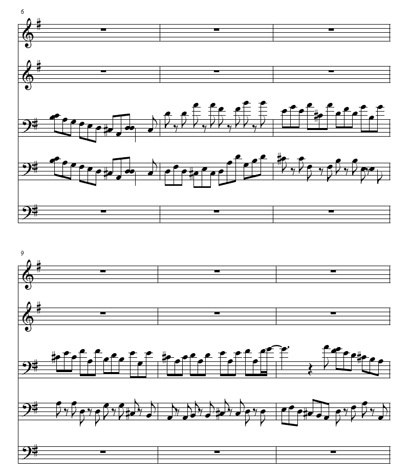 Ｇ大调赋格曲(铜管五重奏)其它曲谱（图2）