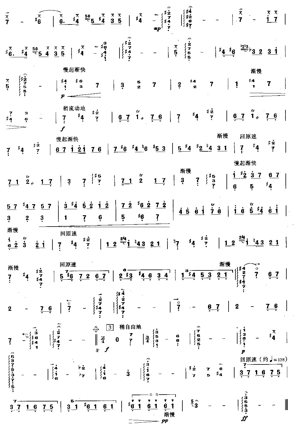 阿斯图里亚斯的传说（扬琴）其它曲谱（图2）