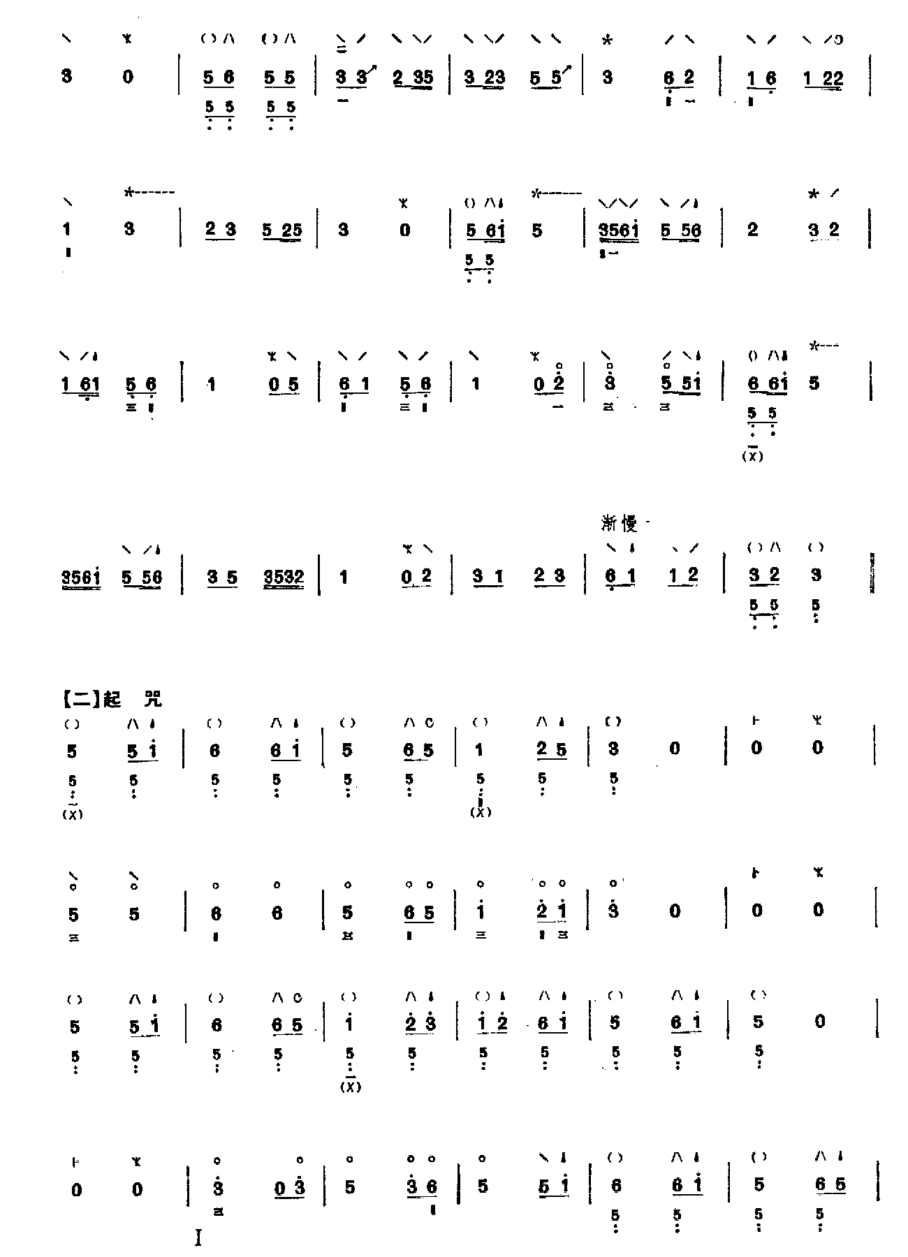 普奄咒（琵琶）其它曲谱（图2）