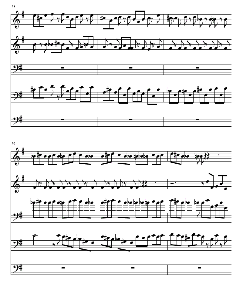 Ｇ大调赋格曲(铜管五重奏)其它曲谱（图6）
