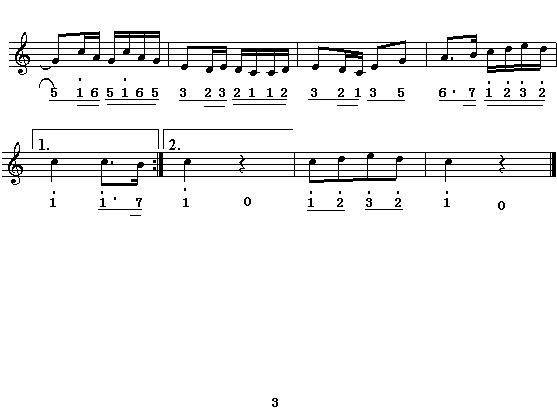 步步高（民乐名曲主旋律谱）其它曲谱（图3）