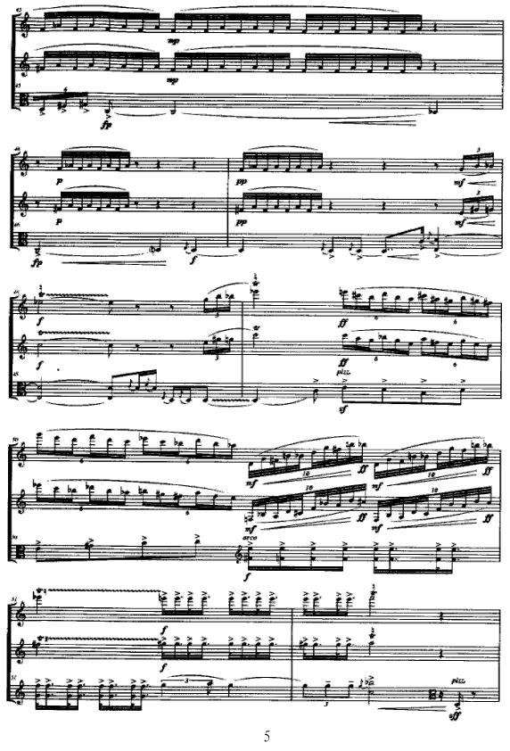 合（长笛+单簧管+中提琴）其它曲谱（图5）