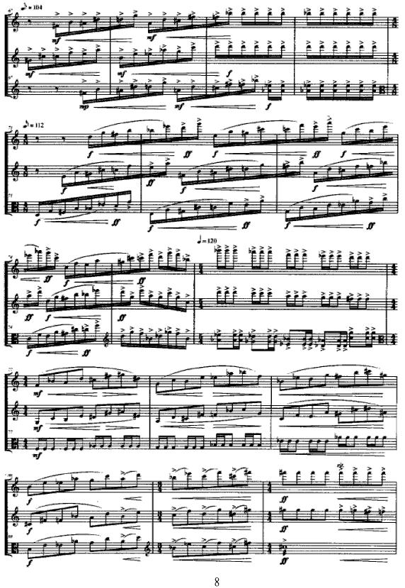 合（长笛+单簧管+中提琴）其它曲谱（图8）