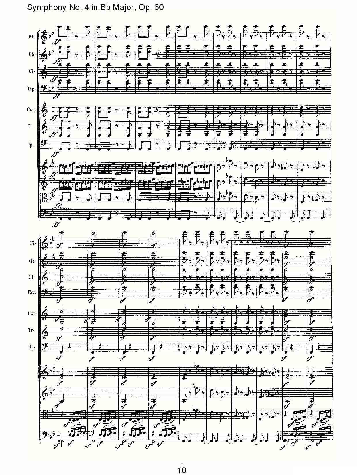 bB大调第四交响曲 Op.60第四乐章其它曲谱（图10）