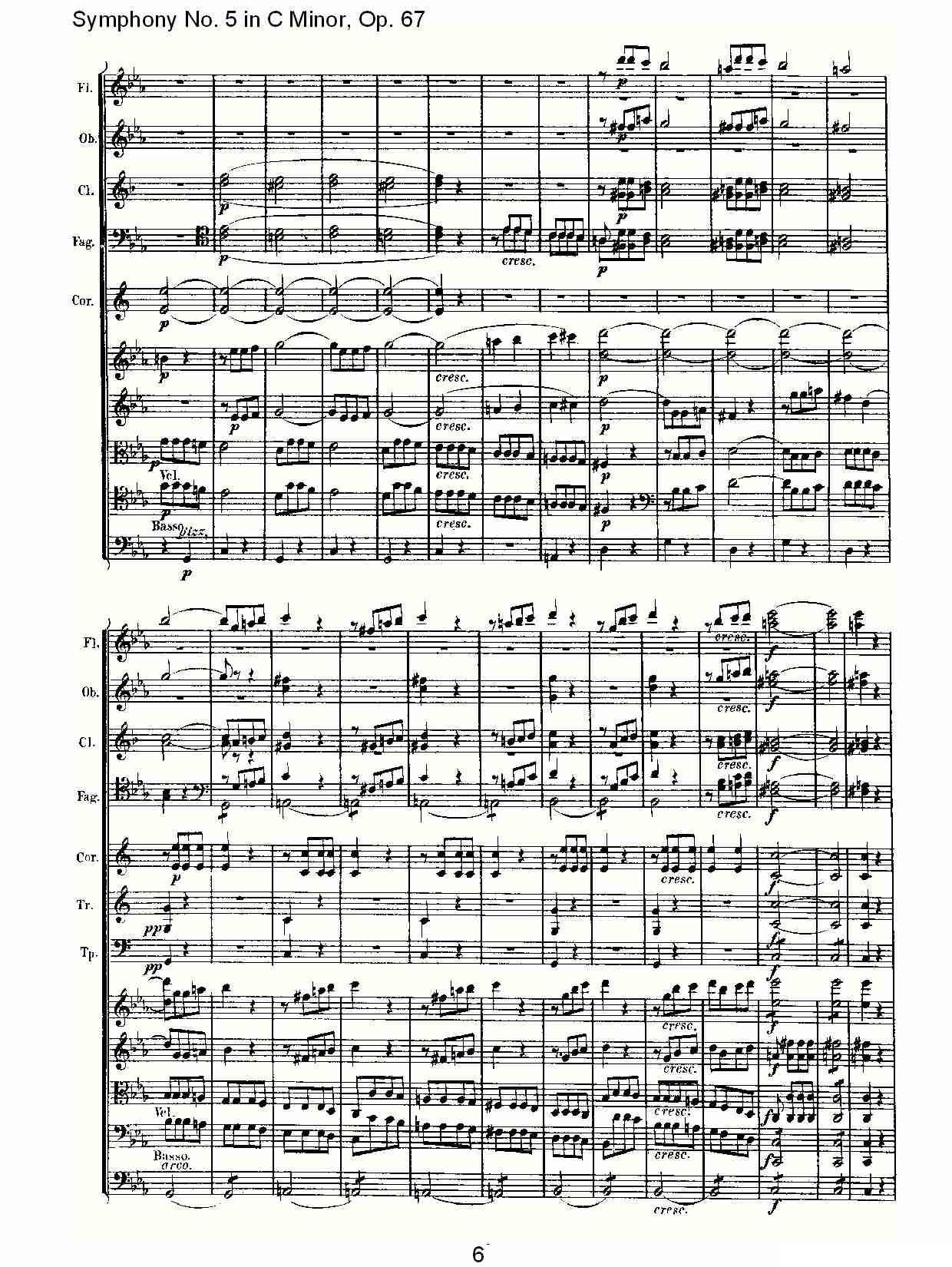 C小调第五交响曲 Op.67第一乐章其它曲谱（图6）