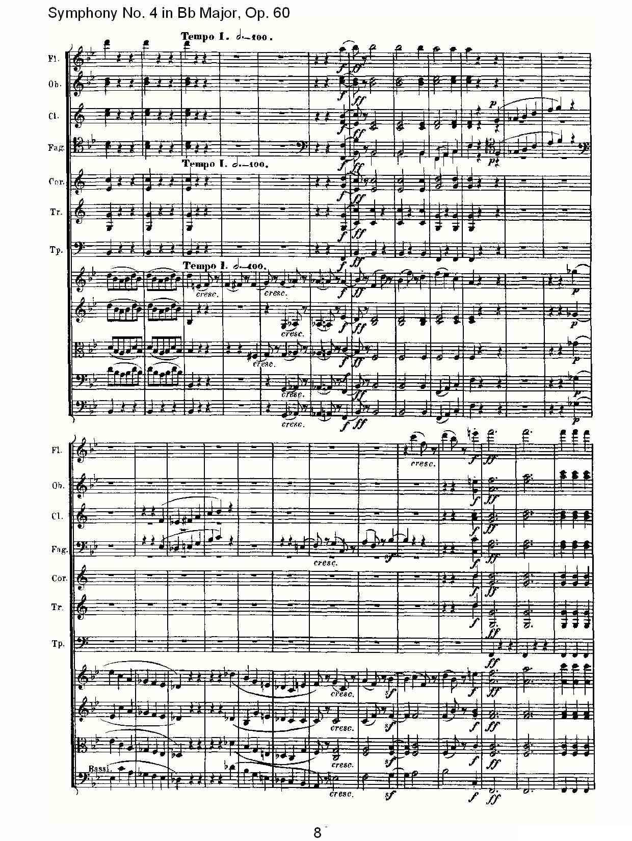 bB大调第四交响曲 Op.60）第三乐章其它曲谱（图8）